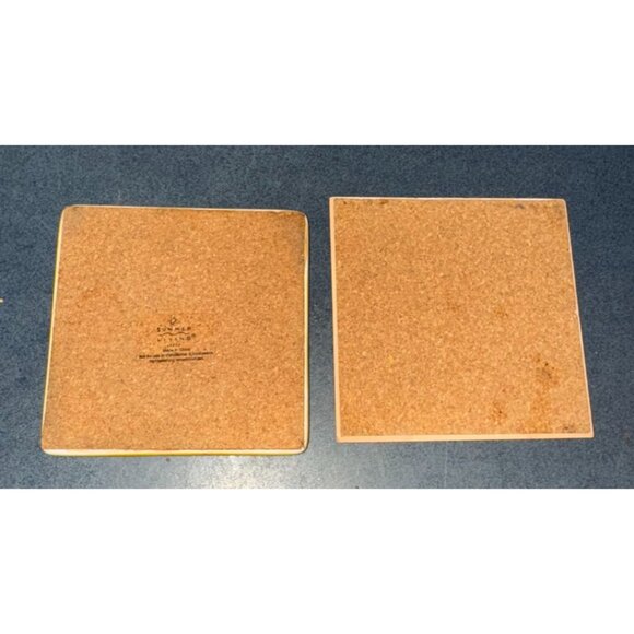 Santa Limoneira & Wine-Themed Ceramic Coasters - Picture 4 of 5